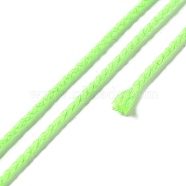 20M Polyester Braided Cord for Jewelry Making, Round, Lime, 2mm, about 21.87 Yards(20m)/Roll(OCOR-G015-04A-16)
