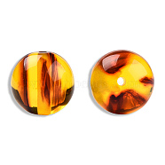 Resin Imitation Amber Beads, Round, Chocolate, 20x19mm, Hole: 2~2.4mm(X-RESI-N034-24-H01)
