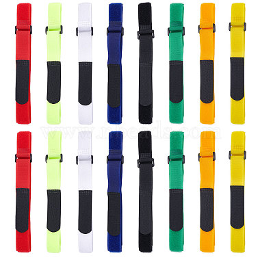 SUPERFINDING 16Pcs 8 Color Reusable Nylon Cable Ties(FIND-FH0002-20)-2