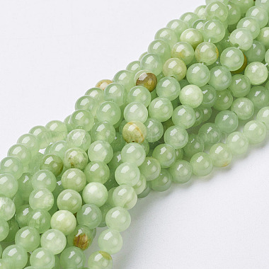 Natural Flower Jade Beads Strands(GSR8mmC193)-2