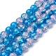 Spray Painted Crackle Glass Beads Strands(CCG-Q001-10mm-19)-1