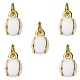 5Pcs Brass Enamel Pendants(KK-SZ0002-73C)-1