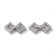 Rack Plating Brass Micro Pave Clear Cubic Zirconia Fold Over Clasps(KK-G448-01P)-1