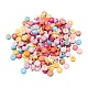 5 style de perles acryliques opaques de couleurs mélangées(MACR-FS0001-13)-2