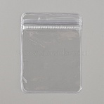 Plastic Resealable Packaging Bags, Top Seal Thick Bags for Earring Storage, Clear, 8x6x0.15cm(OPP-WH0004-04)