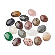 Natural & Synthetic Mixed Gemstone Cabochons, Half Oval, 40x30x8.5mm(G-M396-01)