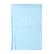 Matte Film Package Bags, Bubble Mailer, Padded Envelopes, Rectangle, Light Blue, 27x17.2x0.2cm(X-OPC-P002-01B-09)