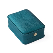 PU Leather Pendant Storage Box, Plush Interior Gift Case, for Jewelry Showcase Pendant Holder, Dark Cyan, 10x7x4cm(OBOX-D007-10)