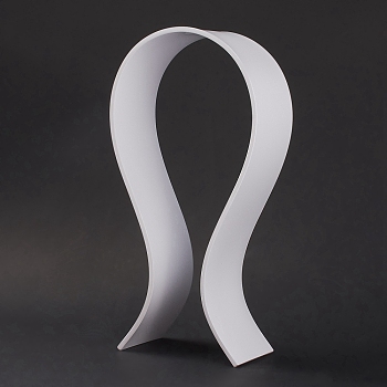 Acrylic Headset Display Stands, White, 117x61x230mm