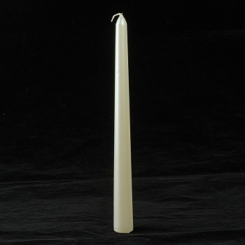 Paraffin Candles, Column, Linen, 25x2.2cm