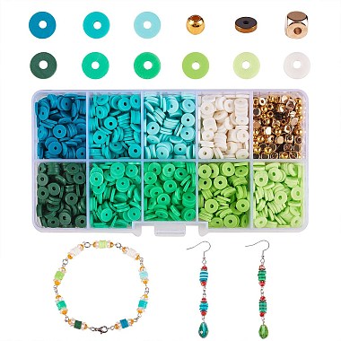 Green Polymer Clay Findings Kits