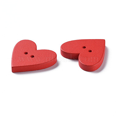 2-Hole Spray Painted Wood Buttons(WOOD-S055-48)-3