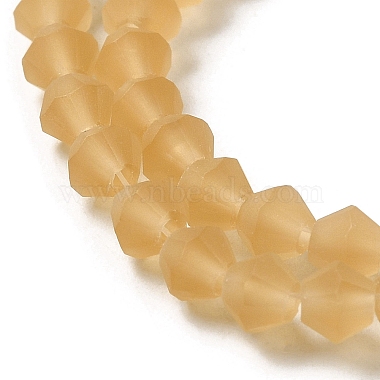 Imitez des brins de perles de verre dépoli en cristal autrichien(GLAA-F029-TM4mm-B18)-3