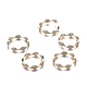 Латунные кольца из манжеты с прозрачным цирконием(RJEW-F109-01G)-3