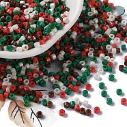 Baking Paint Glass Seed Beads, Cylinder, Colorful, 2.5x2mm, Hole: 1.4mm, about 45359pcs/pound(SEED-S042-05A-15)