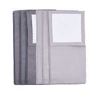 8Pcs 2 Colors 4-Layer Silver Polishing Cloth, Jewelry Cleaning Cloth, Sterling Silver Anti-Tarnish Cleaner, Rectangle, Mixed Color, 20.3x10.1x0.2cm, 4pcs/color(AJEW-DC0001-49)