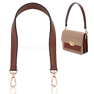 Imitation Leather Bag Straps, with Alloy Swivel Clas, Coconut Brown, 50.4x1.55cm(FIND-WH0126-237B)