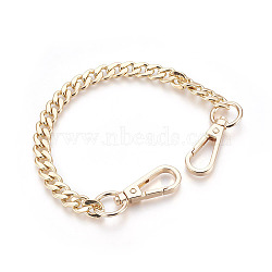 Bag Strap Chains, Iron Curb Chains, with Swivel Lobster Claw Clasps, Golden, 290x10x3mm(IFIN-PH0023-57G)