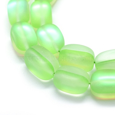 Chapelets de perles en pierre de lune synthétique(G-E503F-B03)-3