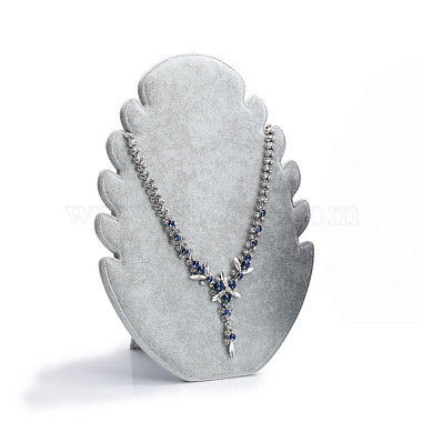 Silver Velvet Necklace Displays