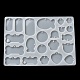 Bone/Fish/Flat Round DIY Pendant Silicone Molds(DIY-G099-02A)-4