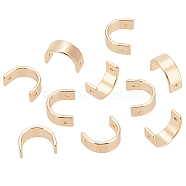 12Pcs Brass Connector Charms, Arch Links, Golden, 10x13x5mm, Hole: 1mm(DIY-BC0009-81)