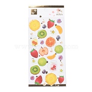 Epoxy Resin Sticker, for Scrapbooking, Travel Diary Craft, Fruit Pattern, 208x90mm(DIY-A017-05D)