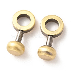 Brass DIY Bags Clasps,  for Webbing, Strapping Bags Accessories, Antique Bronze, 2.05x1.05x0.8cm, Inner Diameter: 0.6cm(FIND-A003-01AB)
