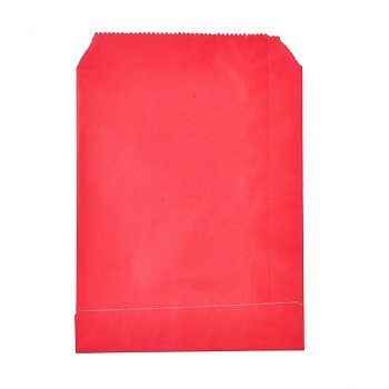 Eco-Friendly Kraft Paper Bags, Gift Bags, Shopping Bags, Rectangle, Red, 18x13x0.02cm