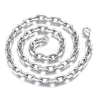 Iron Cable Chains Necklace Making(MAK-N034-003B-P)-2