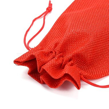 Polyester Imitation Burlap Packing Pouches Drawstring Bags(ABAG-R004-18x13cm-01)-4
