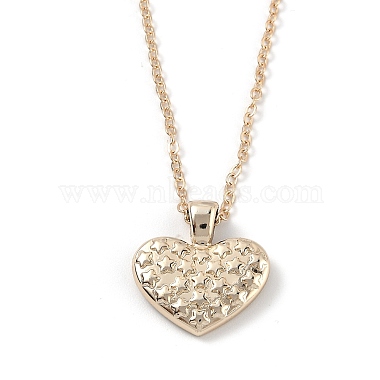 Golden Plated Heart with Constellation/Zodiac Sign Alloy Enamel Pendant Necklaces(NJEW-H214-A01-G)-2