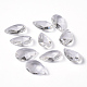 Faceted Teardrop Transparent Glass Pendants(EGLA-R085-03)-5