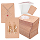 Cardboard Paper Necklace and Earring Display Cards & Plastic Ear Nuts & OPP Cellophane Bags Kits(DIY-PH0028-14)-1