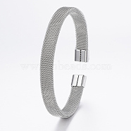 304 Stainless Steel Cuff Bangles, Stainless Steel Color, 1-3/4 inch(46mm)
x2-1/4 inch(58mm)
(BJEW-A109-25P)