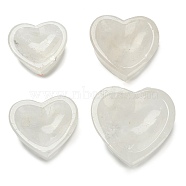 Natural Quartz Crystal Heart Bowl, Home Decoration, 65~95x69~93.5x24.5~31.5mm, Inner Diameter: 44~60x54.5~75mm(DJEW-C010-02)