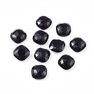 Synthetic Gemstone Cabochons, Faceted, Square, 11x11x4.5mm(G-G835-C01-01)