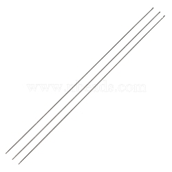 Steel Beading Needles with Hook for Bead Spinner, Curved Needles for Beading Jewelry, Stainless Steel Color, 25.3x0.08cm(TOOL-C009-01A-06)