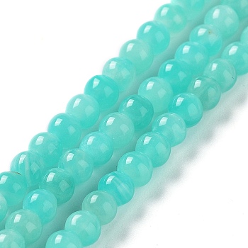 Natural Amazonite Round Bead Strands, 4mm, Hole: 1mm, about 100pcs/strand, 15.7 inch