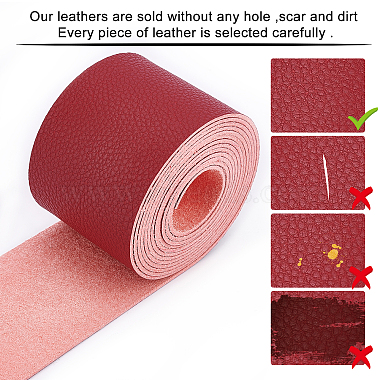 PU Leather Fabric Plain Lychee Fabric(AJEW-WH0034-89D-04)-4