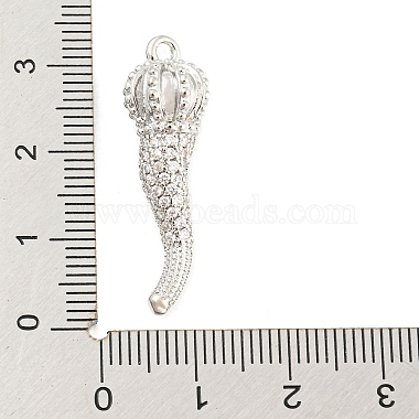 Anhänger aus Messing mit Mikro-Pave-Zirkonia-Zirkonia(ZIRC-F140-01P)-3