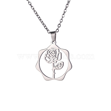 June Rose Stainless Steel Necklaces