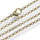 Iron Rolo Chains Necklace Making(MAK-R017-45cm-AB)-1