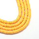 plats ronds espaceurs de perles en pâte polymère fait main(X-CLAY-R067-4.0mm-15)-1