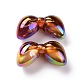UV Plating Rainbow Iridescent Acrylic Beads(PACR-H003-08)-2