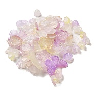 Imitation Jelly Acrylic Beads, Mixed Shapes, Pale Goldenrod, 7.5~27x7.5~29.5x2.5~7.5mm, Hole: 1.5~2mm(OACR-H039-02G)