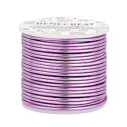Round Aluminum Wire, Medium Purple, 10 Gauge, 2.5mm, about 80.38 Feet(24.5m)/roll(AW-BC0001-2.5mm-23)