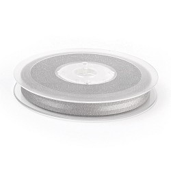 Polyester Grosgrain Ribbon, Dark Gray, 3/8 inch(9mm), 100yards/roll(91.44m/roll)(OCOR-P013-012-9mm)