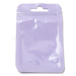 Rectangle Plastic Yin-Yang Zip Lock Bags, Resealable Packaging Bags, Self Seal Bag, Lilac, 10x6x0.02cm, Unilateral Thickness: 2.5 Mil(0.065mm)(ABAG-A007-02A-01)