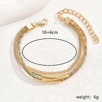 Shell Charm Multi-layer Rope Anklets for Women